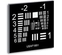 Camera Lens Resolution Calibration Board,Camera Resolution Chart, Groups -2-5 Positive/Negative Film Cards Calibration Board,Accuracy ±5um and Uniform Light Distribution,for Lenses(Black)