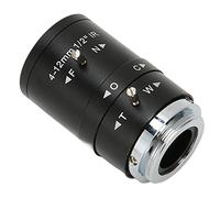 Camera Lens, Rugged 1/2 Inch 4-12mm F1.6 Manual Zoom Lens With Multi-Stage Adjustment For Photographers