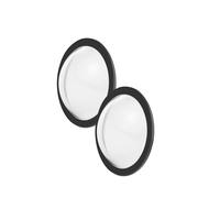 Camera Lens Sticker PC Protective Cover for Ricoh Theta SC2 S V, PULUZ Back Front Double Sided Adhesive Lens Protector Accessories Transparent Cap