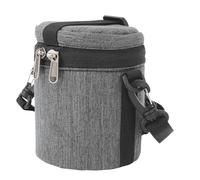 Camera Lenses Case, Camera Bag for with Anti -Scratched Smooth Zipper for Work (Grey)