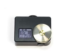 Camera Light Meter Photography Shutter Speed Set-top Reflection Light Meter，Real-time/One-Button Metering, Adjustable Hot Shoe Position, 30° Reflected Metering(Black)