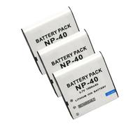 Camera Lithium-ion Battery, 3.7V/1500mAh, Compatible With Casio NP-40 CNP-40 NP-40DBA NP-40DCA(3PC)