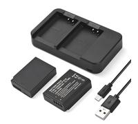 Camera LP E10 Battery Charger Kit with 2 slot 2pcs Batteries 7 4V 1850mAh USB Cable Replacement for Canon EOS Rebel T7 T6 T5 T3 T100 Kiss X50 X70