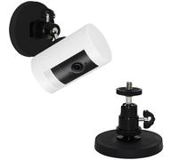 Camera Magnetic Mount Compatible with Ring Stick up Cam/Ring Outdoor Camera Plus Battery/Eufy Cam/Arlo Cameras,No Drill Adjustable Mounting Bracket with 1/4" Screw,Rubber Coating Neodymium Magnet