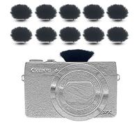 Camera Mic Wind Muff For Canon G7X Mark II Dead Cat Windscreen Microphone Cover For Series Of AS300 G7X2 (Black)