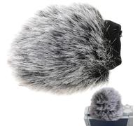Camera Microphone Cover - Windscreen, Microphone Noise Muff, Plush Windproof Layer, Flexible Elastic Band Adjustment, Lightweight Portable Design with Quick Installation