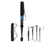 Camera Monopod Retractable For Cameras DSLRs Cell Phones SteadyShot Lightweight and Portable With Foam Sheath 8 Section 11 to 63 Inch Portable Aluminum Monopod