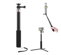 Camera Monopod Tripod Compatible for DJI POCKET 3/GoPro Action Camera/Insta360 GO3/ONE X2/X3 Panoramic Camera, Adjustable Long Selfie Stick Portable Hand Grip Pole Phone Stand