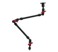 Camera Mount Desk Stand with 360° Adjustable Holding Arm, Camera Desk Mount Table Stand with 1/4 Inch 3/8 Inch Thread, for LED Light Camera Microphone Cell Phone (22 Inch)