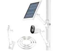 Camera Mount for Ring Stick UP, Arlo Pro 4/3/2, Arlo Ultra, Arlo Essential Spotlight, Solar Panel Mount, Drain/Steel Pipe Bracket for Home Security Systems