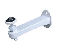 Camera Mounting Bracket 360 Rotation Aluminium Wall Fixing for Security Cameras - Weatherproof Outdoor Housing Support White 71x49x155mm