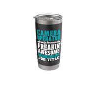 Camera Operator Only Because Video Producer Camera Operator Stainless Steel Insulated Tumbler