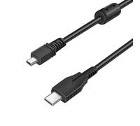 Camera OTG Cable, Mini 8 Pin to USB Type C, UC-E6,1.5m, View Camera Photos from Phone, Download Pictures to Andriod Phone, Compatible with Sony Nikon CoolPix Fuji Panasonic Sanyo