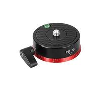 Camera Panoramic Panning Base, Aluminum Alloy Panorama Ball Tripod Head with Bubble Level and 3/8 Inch Screw, Tripod Leveling Base for Tripod Monopod DSLR Cameras