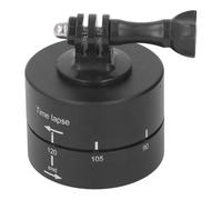 Camera Panoramic Panning Base with 360 Degree Rotation, Full Metal Aluminum Alloy, 120 Minutes Timing - Durable Sturdy Design, Time Lapse Photography, Ideal for Sports Camera