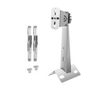 Camera Pole Mount, Stainless Steel CCTV Security Camera Mounting Bracket Adjustable Camera Stand with 20cm Loops for Indoor Outdoor (Column Mounting)