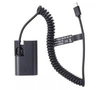 Camera Power Adapter DR-E6 DC Coupler LP-E6 Dummy Battery for Canon 90D 7D2 5D4 R5 R6