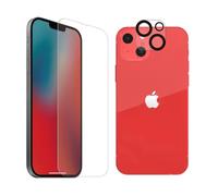 Camera protection and antibacterial tempered glass pack Tiger Glass Plus iPhone 13 Blanc TU