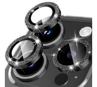 Camera Protection for iPhone 16 Pro, Glitter Metal Ring Made of Aluminium Alloy, 9H Tempered Glass Camera Protection Film, Camera Lens Protection, Luxury Scratch Protection for Lens, Phone Decoration
