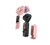 Camera Protective Case for DJI Pocket 4 Pro Shock-Resistant Drop-Proof and Dust-Proof Storage Accessory, Portable Charging-Friendly Camera Cover for Travel & Outdoor Shooting, Pink