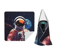 Camera Protective Wrap Anti-Scratch Dustproof Lens Protector Wrapper, Black | Cool Man In Outer Space Galaxy Magic Self-Adhesive Cloth Portable Lazy Makeup Bag For Dlsr Slr Lens Tablet