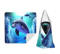 Camera Protective Wrap Anti-Scratch Dustproof Lens Protector Wrapper, Black | Dolphin Magic Self-Adhesive Cloth Portable Lazy Makeup Bag For Dlsr Slr Lens Tablet