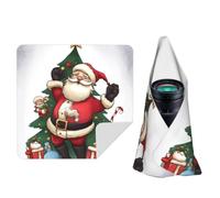 Camera Protective Wrap Anti-Scratch Dustproof Lens Protector Wrapper, Black | Merry Christmas Magic Self-Adhesive Cloth Portable Lazy Makeup Bag For Dlsr Slr Lens Tablet