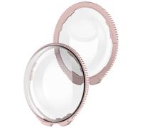 Camera Protector Lens For Insta360 X5 Protective Premium Glass Optical Lens Case X5 Tempered Film Protective Mirror (Glass Pink)