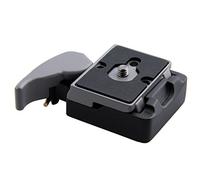 Camera Quick Release Clamp Adapter Plate, Compatible with Manfrotto 200PL-14 for Ball Heads 155 210B 308, Aluminum Alloy & Rubber