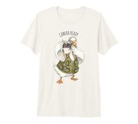 Camera Ready Goose Illustration Whimsical Photographer Art Premium T-Shirt