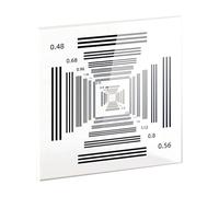 Camera Resolution Test Chart, Vision Calibration Board, Accuracy ±0.5μm/±1μm, Sharpness and Resolution Test Card, 90% Light Transmittance for Industrial Inspection