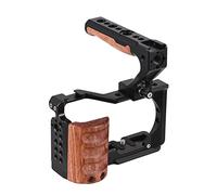 Camera Rig, Andoer Camera Cage + Top Grip Kit Aluminum Alloy Video Cage with 1/4" and 3/8" Cold Shoe Mount Replacement for Sony ZV-E10 Camera