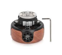 Camera Round Handle Grip, 360 Degrees Rotation Quick Release for Arri M6 Rosette Camera Cage Accessory, Wooden Camera Side Handle with 1/4in 3/8in Thread Interface for DSLR Video