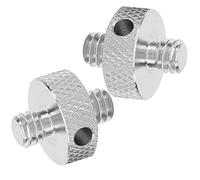 Camera Screw Adapter Durable Double-headed 1/4in Male to Male Screw for Tripod Shoulder Rig, Stainless Steel for General Purpose