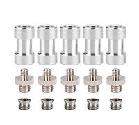Camera Screw Kit 15pcs 1/4 Turn 3/8 Converter Threaded Screws Adapter Screws Accessory for DSLR Camera/Tripod Head/Umbrella/Flash Light Stand