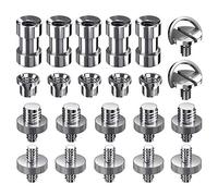 Camera Screw Kit, SDTC Tech 22 pcs D-Ring Quick Release Plate Mount Screw 1/4"-20 and 3/8"-16 Thread Tripod Screw Adapter Converter for DSLR Camera/Monopod/Ballhead/Light Stand etc.