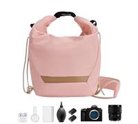 Camera Shoulder Bag, Camera Hand Bag | Waterproof Compact for Beginner Photographers Men Women Photo Enthusiasts Students - for Men and Women Photography Enthusiasts, pink light, Please refer to the