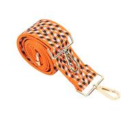 Camera Shoulder Neck Strap, Polyester Fabric Photography Accessory Webbing Camera Strap for Outdoor (Orange White Black)