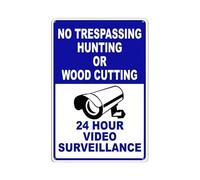 Camera Sign, Security Signs, Camera Recording Sign, No Enter Sign for Private Property, 12 x 8 Inch Outdoor Video Signs for Public Places