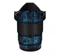 Camera Skin Wrap Lens Skins Protector Anti-Scratch Coat Wrap Cover Sticker for Panasonic Lumix S 18mm F1.8 18 1.8(Circuit Blue)