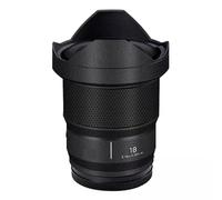 Camera Skin Wrap Lens Skins Protector Anti-Scratch Coat Wrap Cover Sticker for Panasonic Lumix S 18mm F1.8 18 1.8(Leather Black)