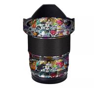 Camera Skin Wrap Lens Skins Protector Anti-Scratch Coat Wrap Cover Sticker for Panasonic Lumix S 18mm F1.8 18 1.8(Graffiti White)
