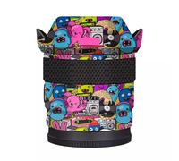 Camera Skin Wrap Lens Skins Protector Anti-Scratch Coat Wrap Cover Sticker for Sony E 11mm F1.8 G(Graffiti Pink)