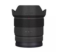 Camera Skin Wrap Lens Skins Protector Anti-Scratch Coat Wrap Cover Sticker for Sony E 11mm F1.8 G(Leather Black)