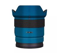 Camera Skin Wrap Lens Skins Protector Anti-Scratch Coat Wrap Cover Sticker for Sony E 11mm F1.8 G(Metallic Blue)