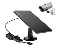 Camera Solar Panel 10W Quiet Outdoor 6.69x4.53x0.39 Inches Charger
