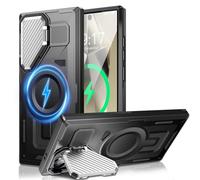 Camera Stand Case for Galaxy S23 Ultra / S22 Ultra, [Compatible with MagSafe][Lens Cover] 2024 Version Military Grade Protective Soft Case for Samsung Galaxy S23Ultra/S22Ultra 6.8" Men Women, Black