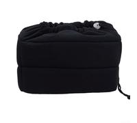 Camera Storage Pouch with Soft Release Mechanism and Velvet Lining for DSLR Stability and Scratch Defense (Black)