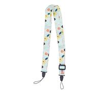 Camera Strap Belt, 1.2m Printed Pattern Strap Belt, Multifunctional Shoulder Neck Strap Compatible with Mini 12 11 8 9 Camera (Green Background Flowers)