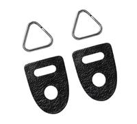 Camera Strap Connector Set with Leather Protective Pads, Type A | Protective Pads At the Attachment Point, Triangular Split Rings, Structured Routing Layout for Camera Strap